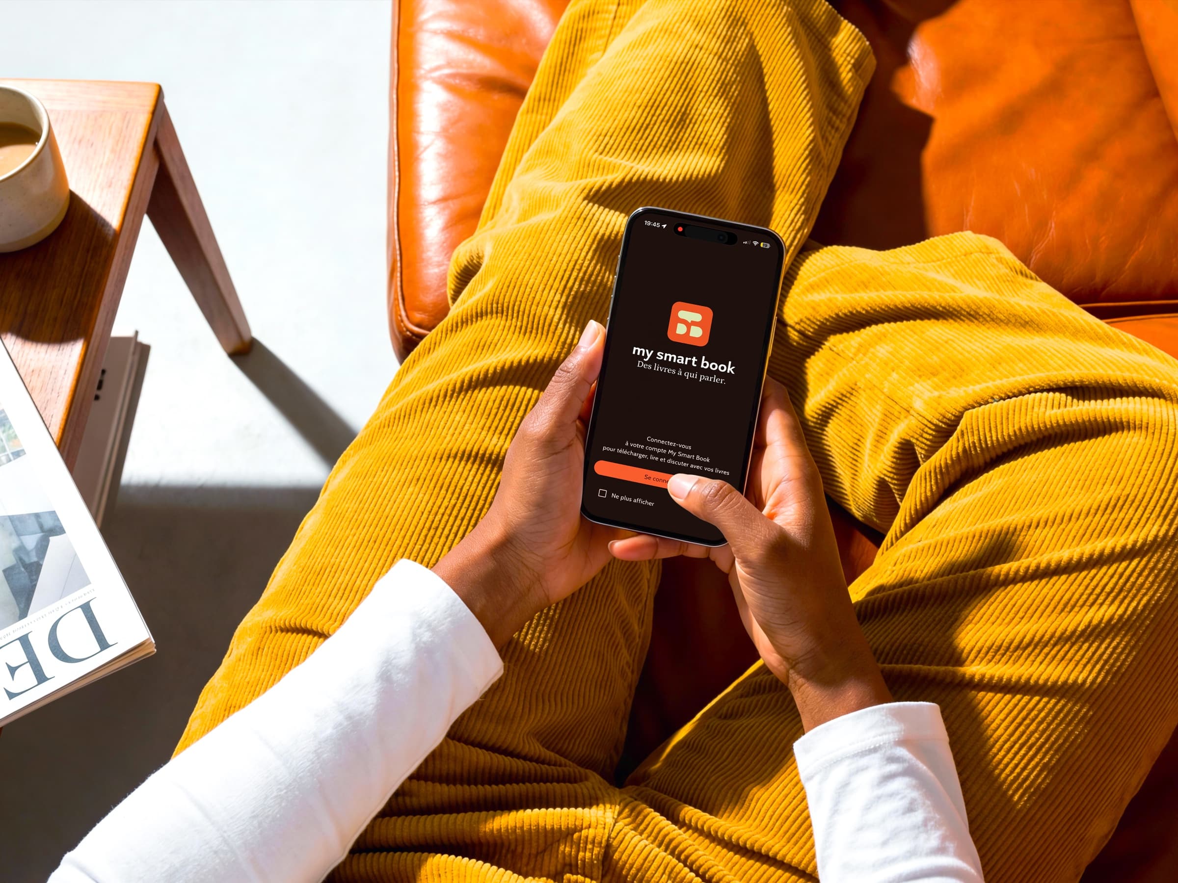 L'application My Smart Book ouverte sur un iPhone